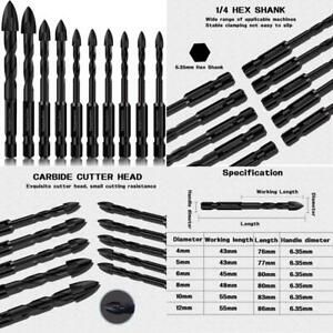 New 10Pc Masonry Drill Bits, Mgtgbao Concrete Drill Bit Set For Tile,Bric