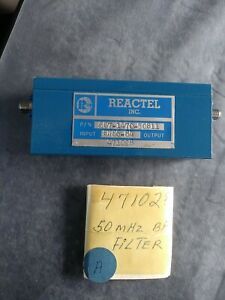 Reactel Inc. Radio Frequency Filter 6C7-1470-50-S11 50 mHz sn86-84 NOS