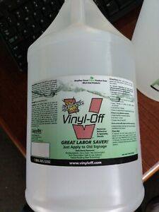 CRYSTALTEK REFLECTIVE VINYL-OFF GALLON REMOVE VINYL SAFELY SIGNAGE GRAPHICS