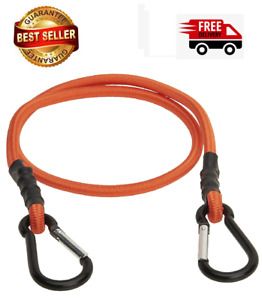Bungee Cord with Mini Carabiner Hooks, 2 Pack