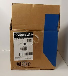 Dupont Tyvek 400 Coveralls ~ 25 pcs ~ XL ~ White ~ TY122SWXL002500