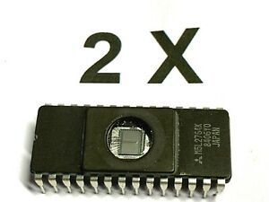 2 x M5L2764K, 2764, 250ns, 5V, 64 Kbit (8Kb x 8) UV EPROM, Mitsubishi, 2 Stck