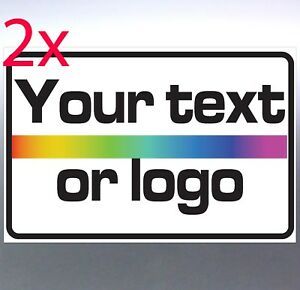 2x Car door Magnets 1200 x 300 mm business Text Words logo Australian made AUS