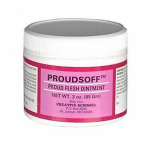 PROUDSOFF Ointment 3 oz Proud Flesh Cattle Horses Equine Sheep Health Tissue
