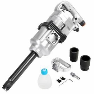 Heavy Duty 1&#034; Air Impact Wrench Gun Long Shank Commercial Truck Mechanics w/Case