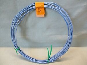 BLUE HOOKUP WIRE COIL, 18 GA SOLID, 12&#039;, USED