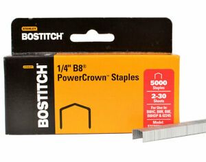 Bostitch Premium Staples for P3 Plier Stapler 0.25-inch Leg 6 Boxes of 5 000