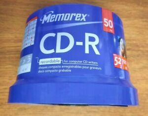Memorex CD-R 50 Pack 52X 700MB 80 Min New Factory Sealed Discs