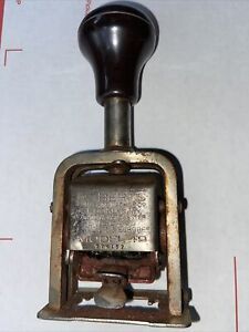 Vintage Roberts Numbering Machine Co. Model #49 892352 New York London