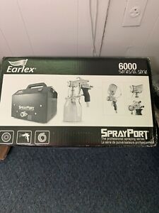 EARLEX 0HV6003GUS SPRAY PORT W/ Siphon Feed PRO 8 SPRAY GUN 3 STAGE TURBINE HVLP