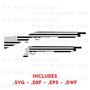 Mossberg 500 Shotgun USA SVG - Gun Cricut Files - Mossberg Silhouettes - Shotgun