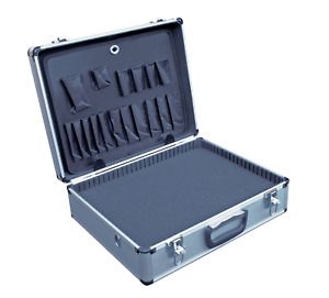 Vestil CASE-1814-FM Aluminum Tool Case - Foam Insert, 14&#034; Length X 18&#034; Width X 6