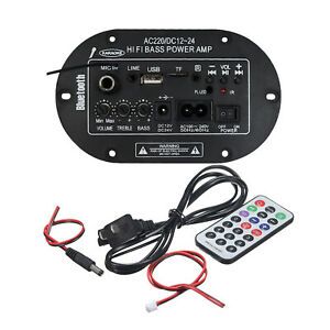 Hi-Fi Bass Power Amp Bluetooth Mono Digital Power Amplifier 12V/24V/220V