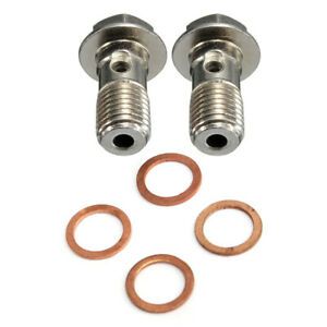 2X(2 Pcs Motorcycle Stainless Brake Banjo screw M10 x 1.25mm K4K8)