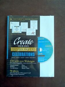 Design Gallery Create Papers with Celebrations Announcements PC CD 50 Designs