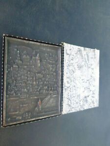 vintage Heidelberg brass plaque Heidelberger printing press Druckmaschinen gift