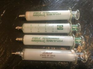 3 Eisele vintage 1 ideal of Ohio leur lock syringes veterinarian