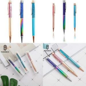 Ballpoint Pens For Women,Bling Dynamic Crystal Liquid Pen With Gift Box And Bla