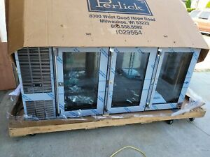 Perlick BBS84 84&#034; Three-Section Refrigerated Back Bar Stainless BRAND NEW IN BOX