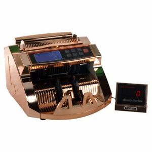 Pink Gold Money Counter with UV/MG Detection 80W with Counterfeit Bill Detection
