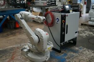 ABB IRB 1600 Robot System w/ IRC5 Control TESTED VIDEO INSIDE WARRANTY 11Hrs!