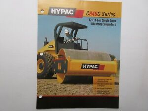 Hypac C840C Vibratory Compactor Sales Brochure 4 page