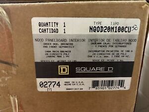 square d panelboard interior NQOD20M100CU
