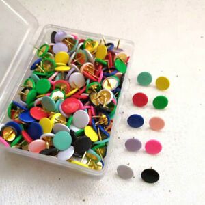 100Pcs Round Push Pins Notice Board Map Thumb Tacks Point Bulletin DrawingYCO&amp;C1