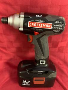CRAFTSMAN CS1214- 1/4 Impact Driver -19.2V - With Battery Working (No Charger)