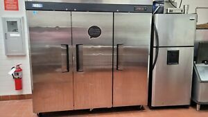 M3 Turbo Air M3R72-3 3 Door Stainless Steel Commercial Refrigerator