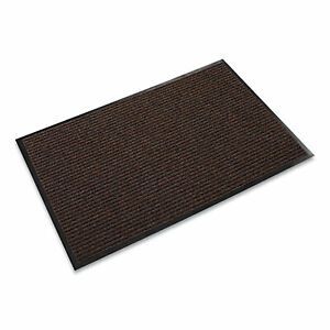 Crown Needle Rib Wipe and Scrape Mat, Polypropylene, 48 X 72, Brown NR0046BR NR