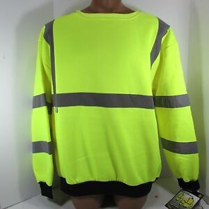 Radians RADWEAR long sleeve Class 3 level 2 Pullover Sweatshirt. Size XL visible