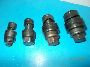SET of 4 used GREENLEE PUNCHES 1/2 conduit  thru 1 1/4  conduit 