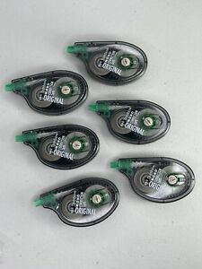 Tombow MONO Correction Tape Non-Refillable 1/6&#034; x 394&#034; White Tape 6 Pack 68626