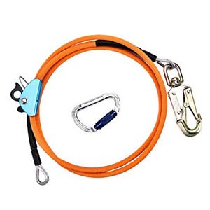 SEAAN Steel Wire Core Flipline Kit 1/2’’ x 8 ft Flipline for Tree Climbing with