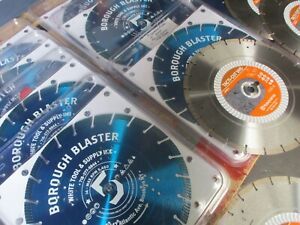 5 HUSQVARNA BOROUGH BLASTER 14&#034; DIAMOND BLADES