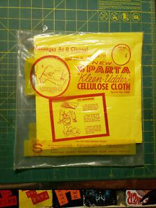 Vintage Sealed NOS Cow Dairy Cattle Sparta Kleen Udder Cleaning Cloth Cellulose