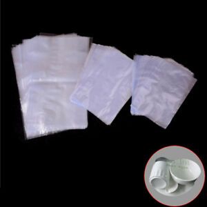 100Pcs Clear PVC Heat Shrink Wrap Bag Film Seal Packing Gift Bags 3 SizesEXATF2