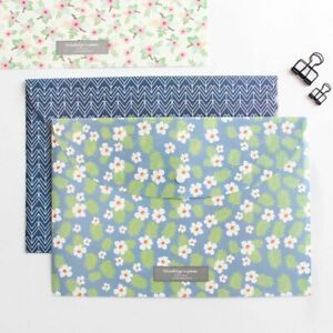 Bag Office Supplies PVC Document Bag File Bag A4 Floral Folder File Folder