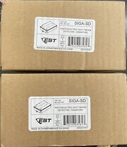 “Lot Of 2” EDWARDS EST SIGA-SD PHOTOELECTRIC DUCT SMOKE DETECTOR! NEW IN BOX