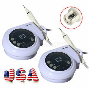 2 Sets Ultrasonic Scaler Dental W/ Handpiece Tips fit EMS SK-E3 PolF
