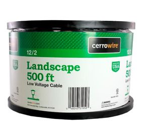 500 ft. 12/2 Black Stranded Landscape Lighting Wire by Cerrowire