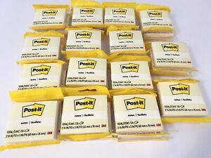 HUGE Bulk Lot of 30 Packs 3M POST-IT Notes 2.5x3 Yellow Purple NEW SEALED