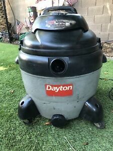 DAYTON 18 gal. Specialty Wet Dry Vacuum, 6-1/2 HP Peak HP, 120 Voltage, 3VE22