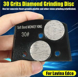 Diamond Grinding Disc for Lavina Edco Floor Grinder Medium Bond 30 Grits 3”