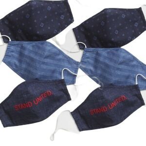 GAP Adult STAND UNITED Contour Masks - 6 Face Coverings Masks Blue Unisex