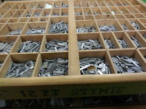Letterpress Type Full Set ( 12pt (point) stymie ) in California Job Case