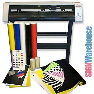 Starter Bundle Kit 31&#034; Vinyl Cutter Machine w/Software Vinly Sign Plotter Great