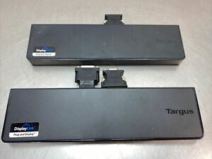 Set Of 2 Targus ACP70USZ Universal USB Docking Station With Plug Adapters   PAI
