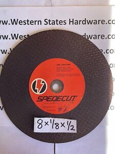 8 x 1/8 x 1/2 Cut Off Wheels